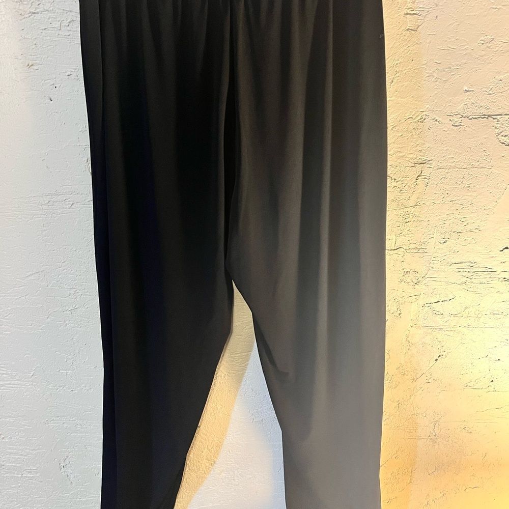 Grace Elements palazzo plus pants wide leg-crepe fabric-flowy and classic - Picture 4 of 6